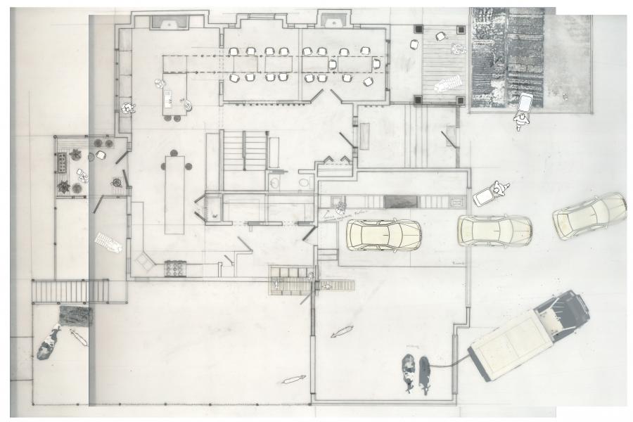 Ground floor plan of the after changes.