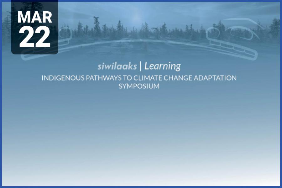 Blue graphic with treeline background that reads "siwilaaks, learning".