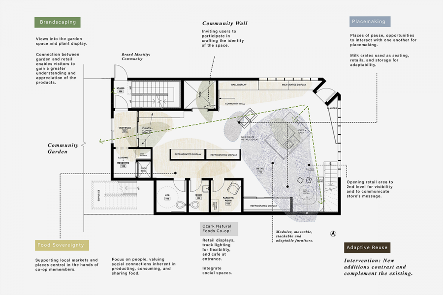 A blueprint of a house.