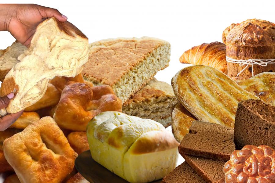 variety of breads