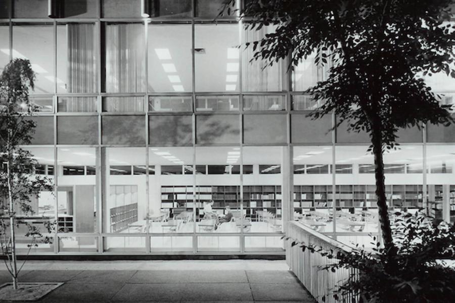 Henry Kalen, Courtyard of the Russell Building, ca. 1960.