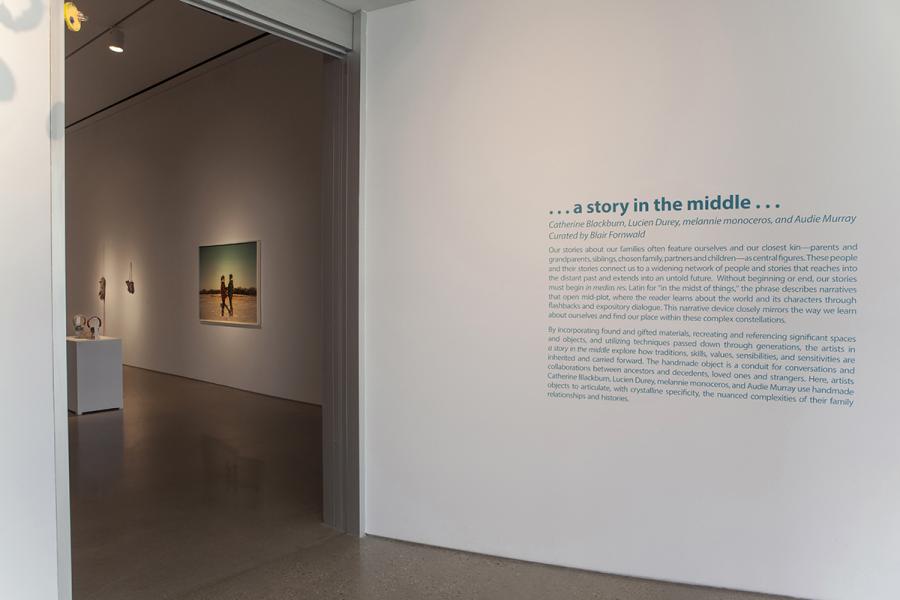 …story in the middle…, 2021. Photographer: Karen Asher. Courtesy of the School of Art Gallery, University of Manitoba.