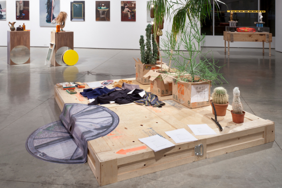 Mark Neufeld, Performance With Two Sculptures (Installation)