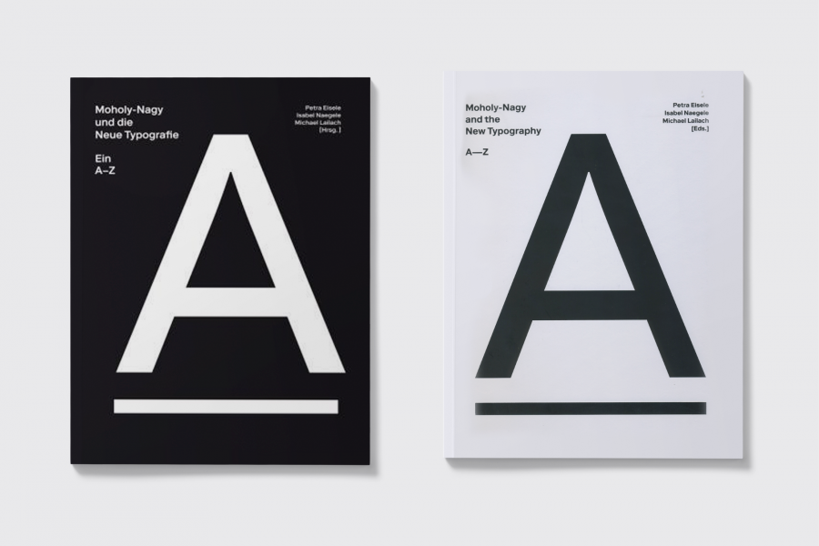 Two books lying flat, both covers facing reading "Typography A-Z, Medial Shifts”