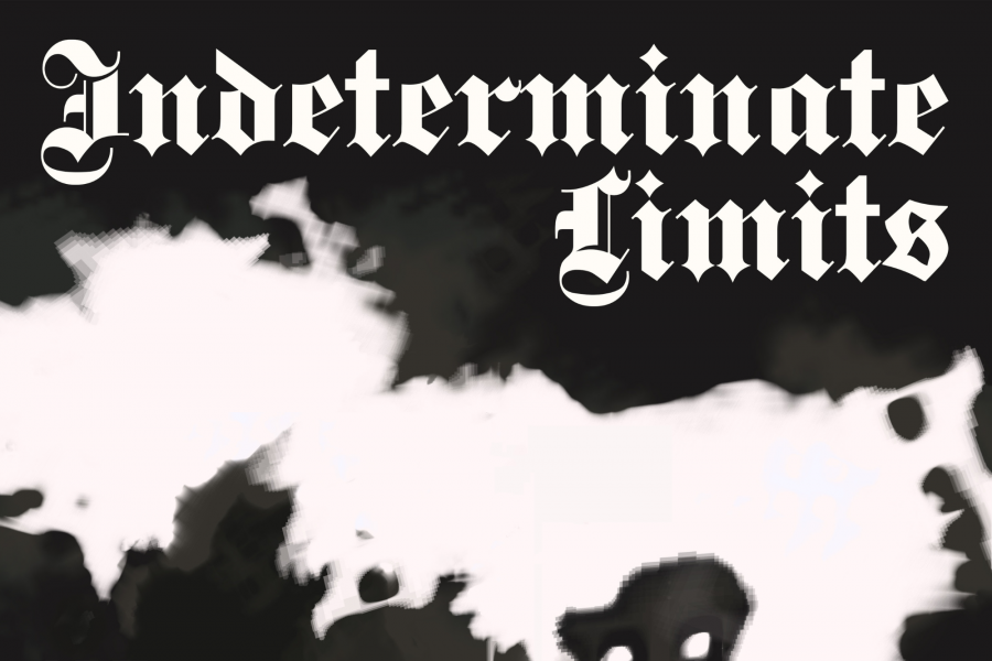 Title card reading "INDETERMINATE LIMITS" on black and white die stains