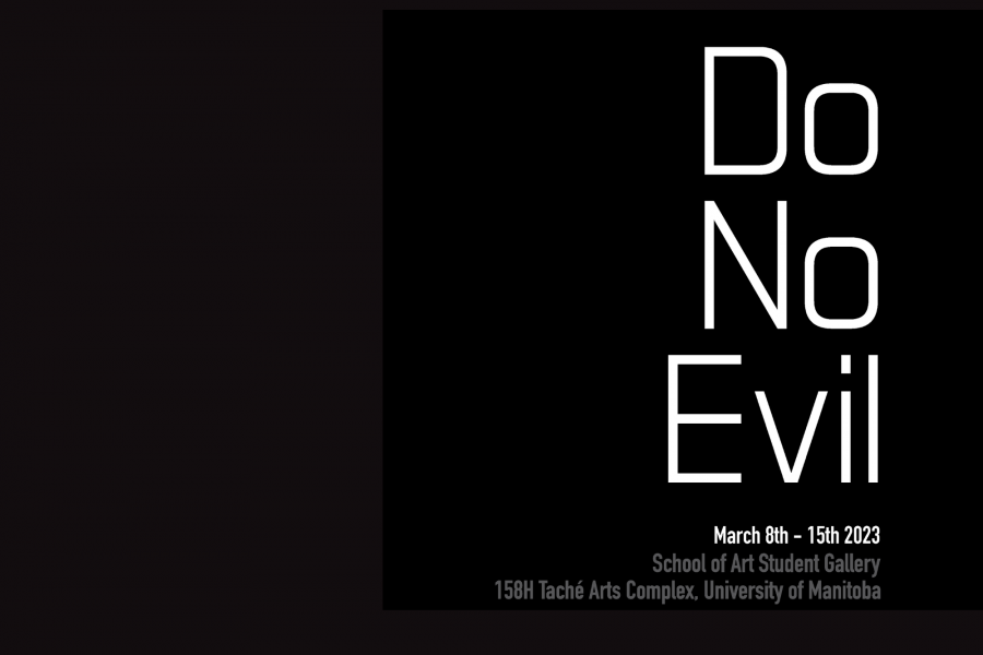 Black title card with white text reading "Do No Evil"