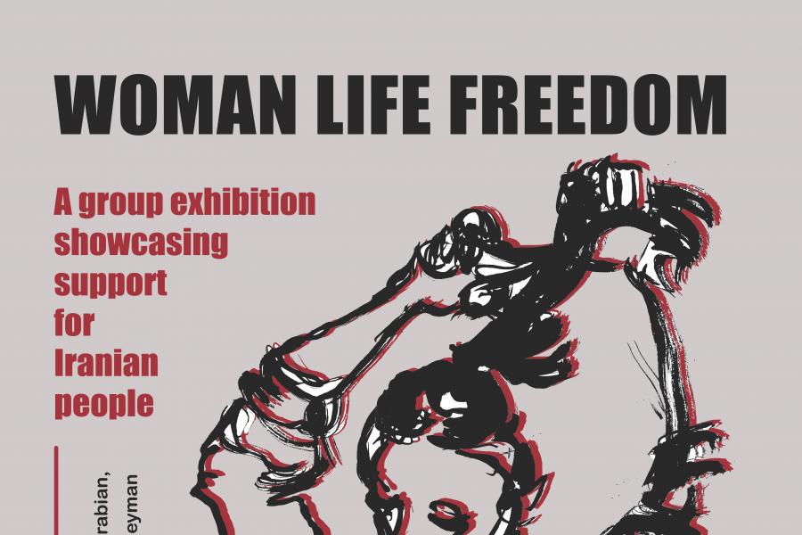 Women life freedom title card