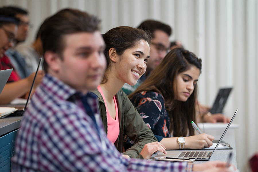 Students in class.