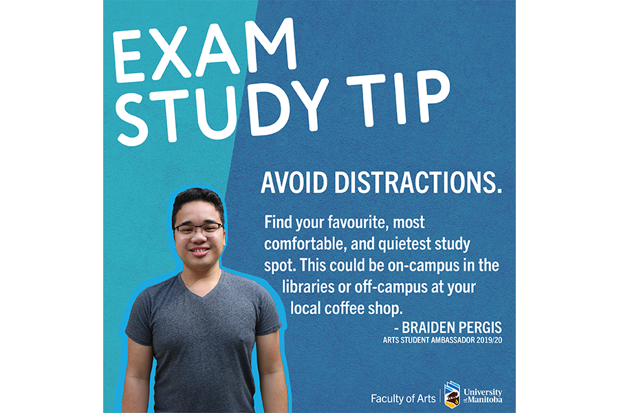 Exam tip graphic from Braden in 2019.