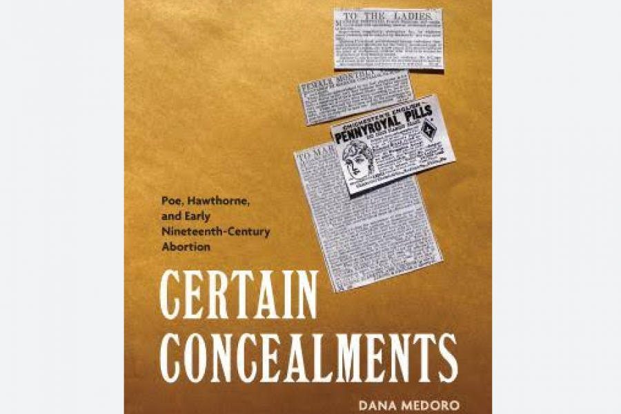 Book cover for "Certain Concealments" by Dana Medoro.