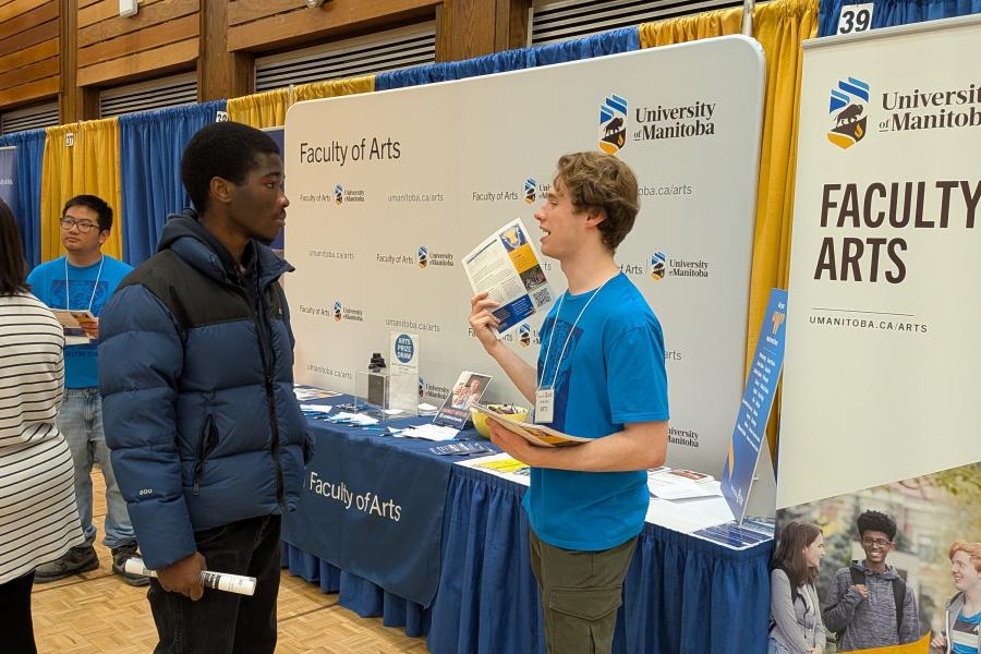 Arts Ambassadors relay their experiences to prospectives students at events such as UM Open House.