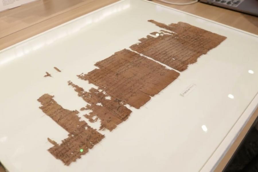 Thumbnail for 2000 year old documents visit University of Manitoba