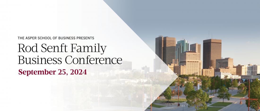 2024 Rod Senft Familly Business Conference banner