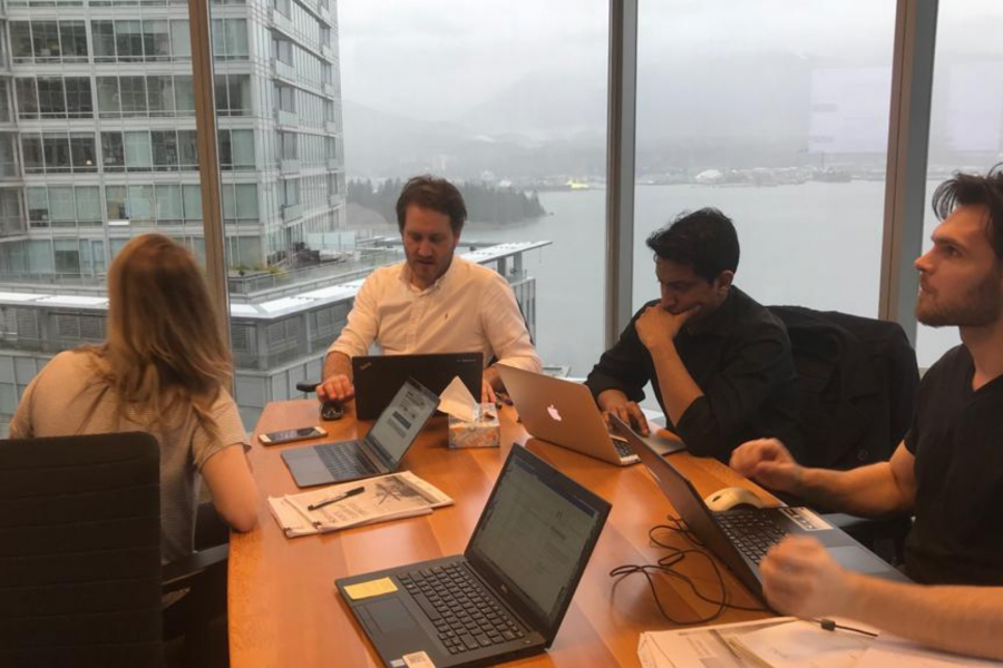 photo of a case competition team