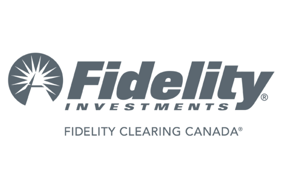 Fidelity investments logo in dark stone grey.