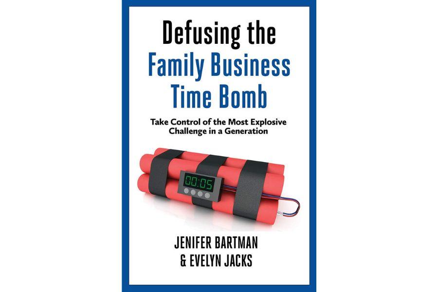 Book with the image of a time bomb on the cover.