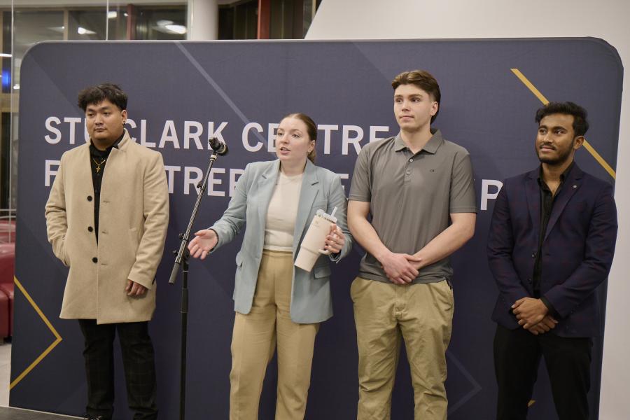 Students presenting