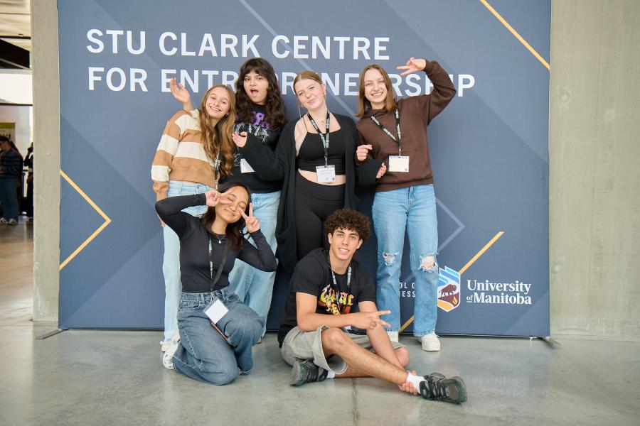 Students working together at High School Pitch Workshop
