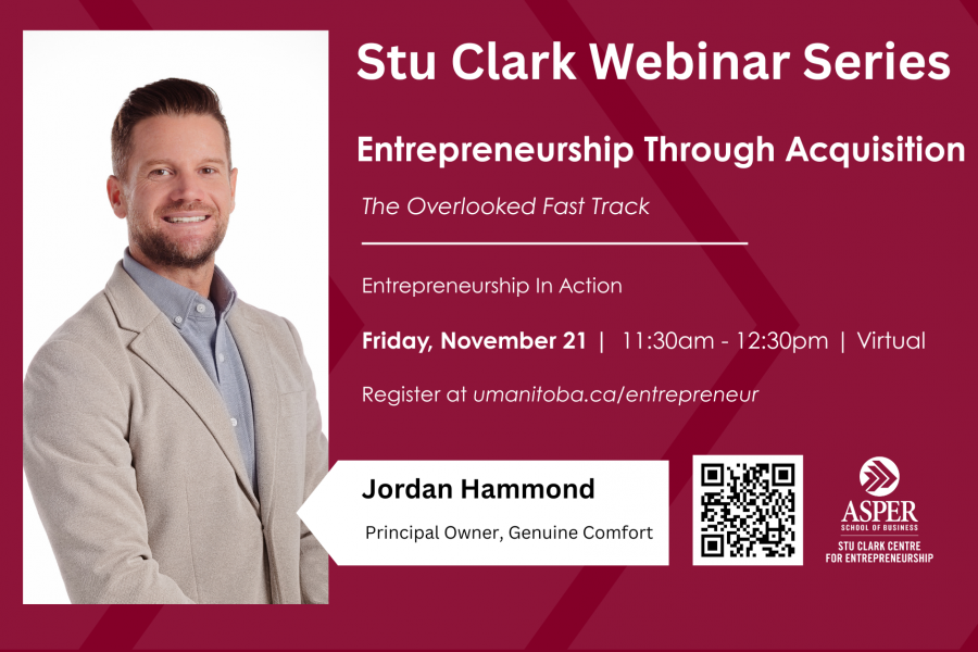 Stu Clark Webinar Series graphic with details
