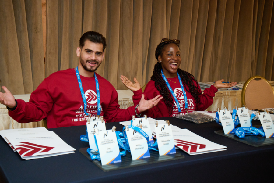 Volunteers working at Stu Clark Centre for Entrepreneurship