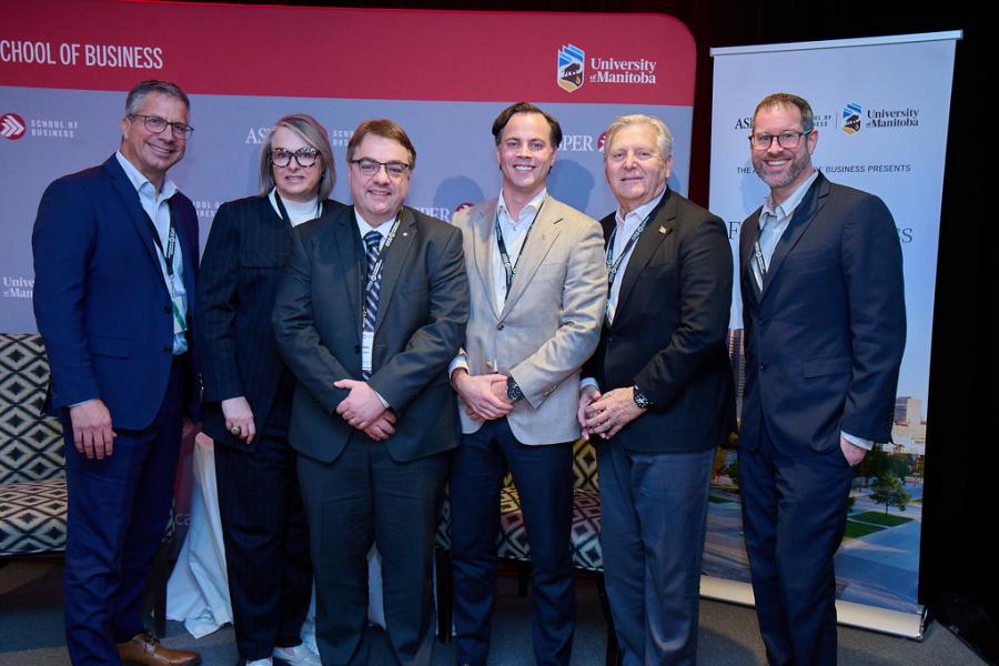 Speaker group photo at 2025 Rod Senft Family Business Conference