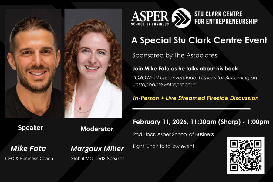 Special Stu Clark Centre Event with Mike Fata