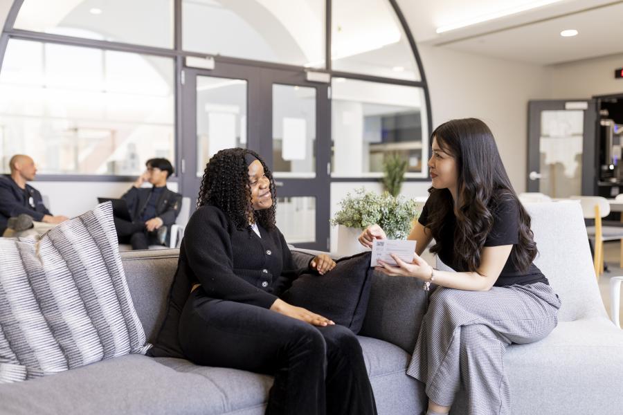 Students studying in the Asper School of Business