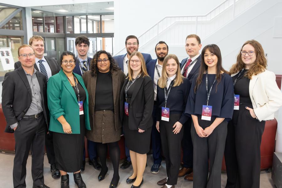 A group of people posing for a photo.