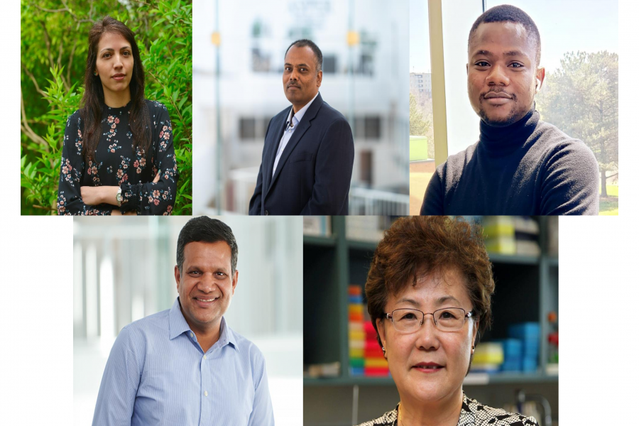 Headshots of five chiu winners
