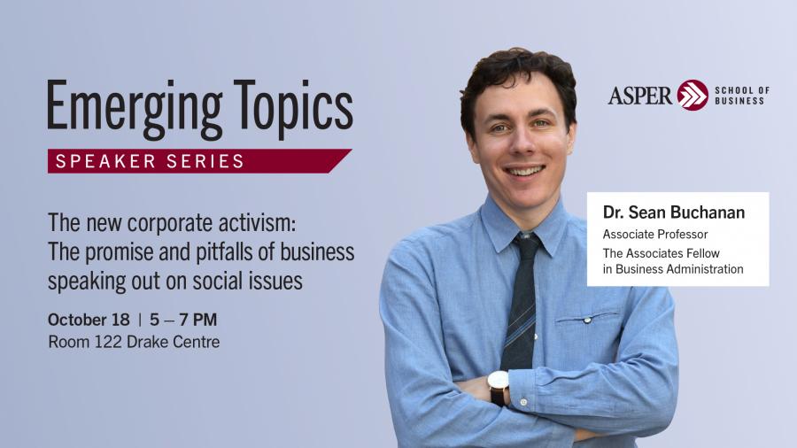 Emerging Topics graphic featuring Sean