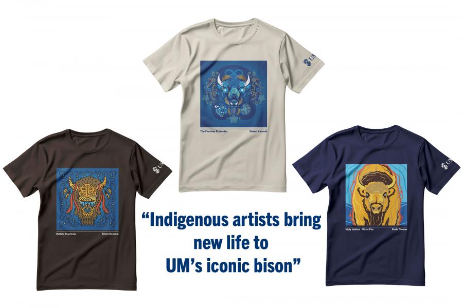 “Indigenous artists bring  new life to  UM’s iconic bison”