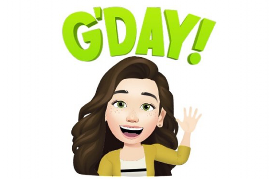 Bitmoji of Lisa MacPherson, Career Consultant, waving with text 'G'Day' above her head