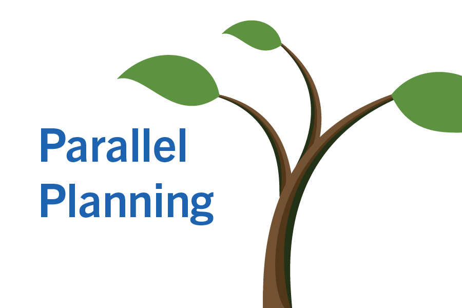 Parallel Planning graphic with a tree