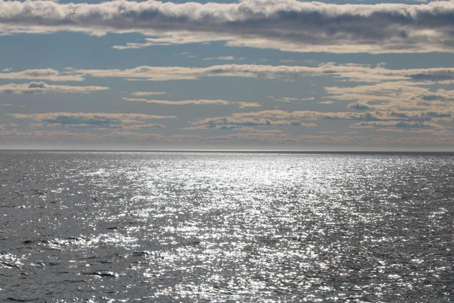 Hudson Bay fading into the horizon.