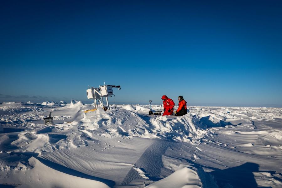 Snow cover complicates satellite measurements of sea ice
