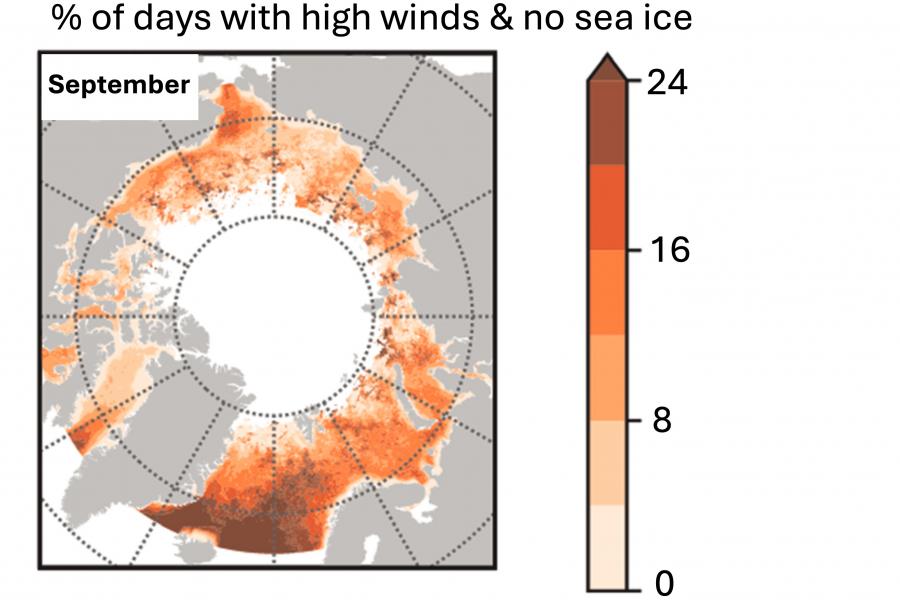 High winds and no sea ice image