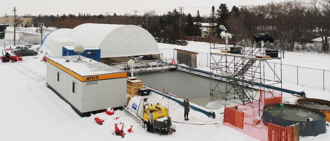 Sea ice Environmental Research Facility SERF Drone Maddie Harasyn