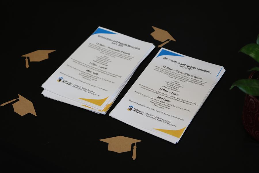 Programs for Convocation Reception