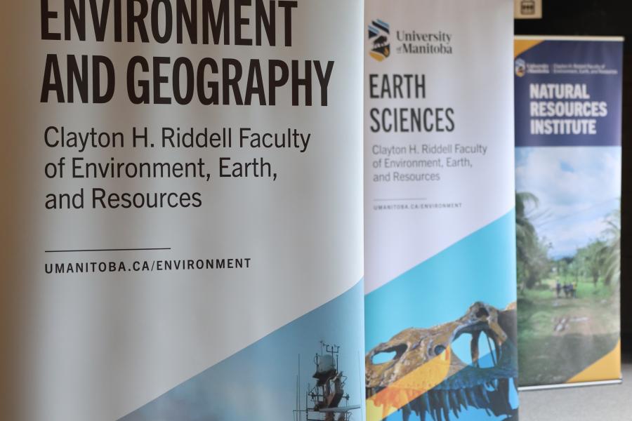 Banners of Environment and Geography, Earth Sciences, and the Natural Resources Institute