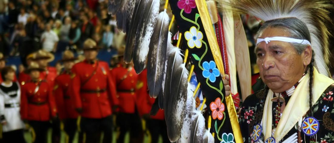 Indigenous leader at the 13th Annual Canadian Aboriginal Festival.