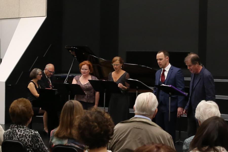 Six Faculty members from the Desautels Faculty of Music perform for an audience at the 2016 Homecoming.