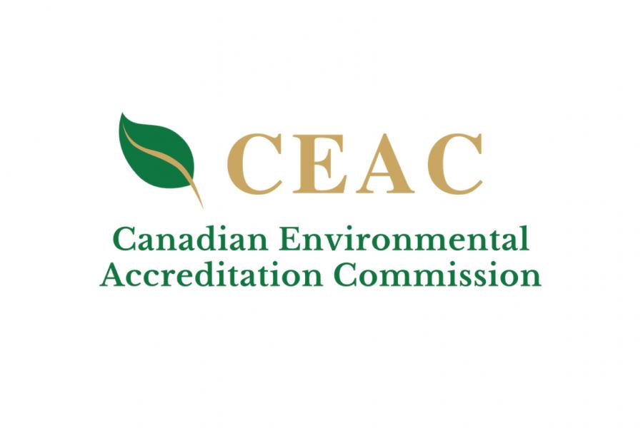 The Canadian Environmental Accreditation Commission logo.