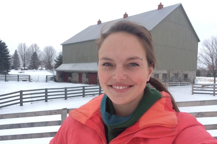Animal sciences researcher Meagan King.