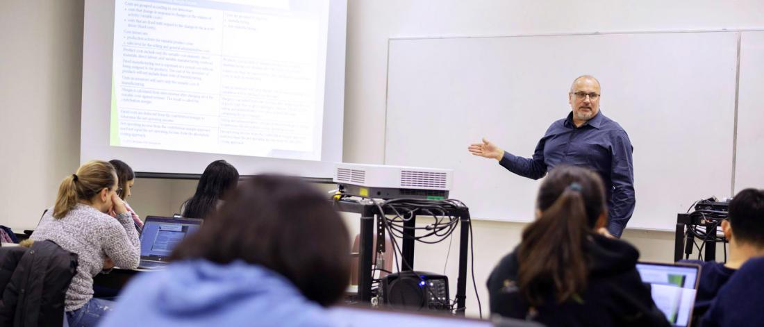 Business and management classroom
