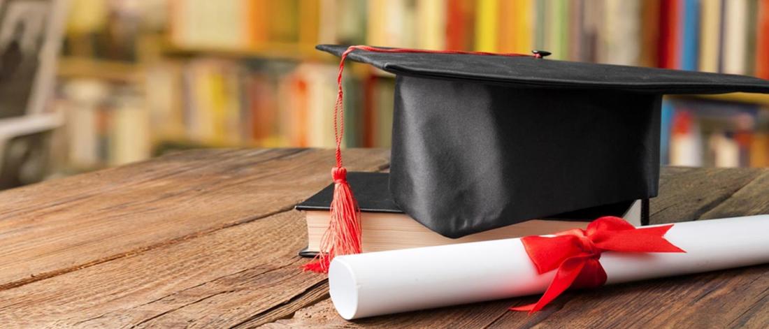 Graduation cap and certificate