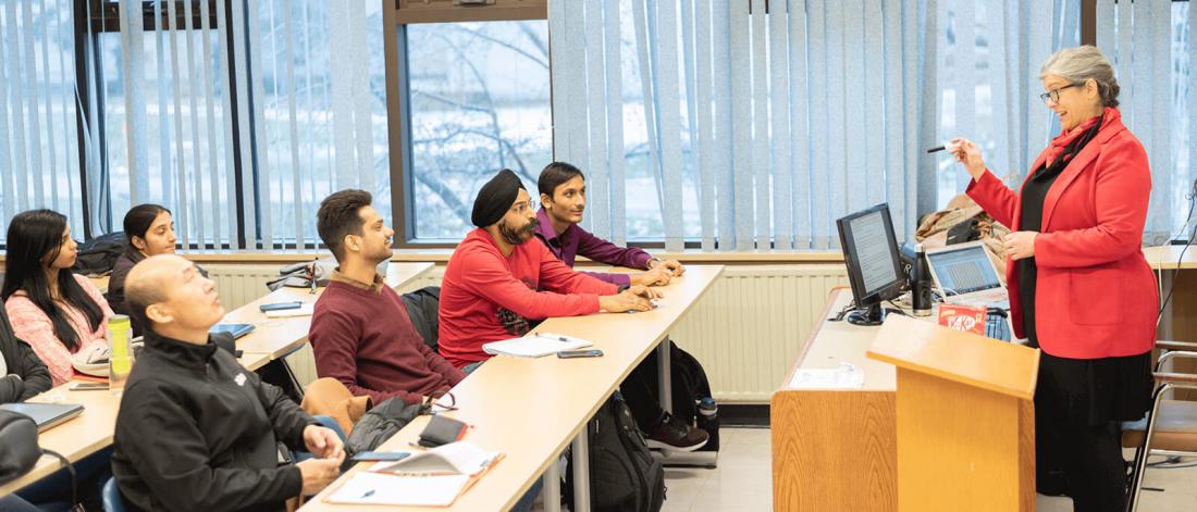 International students in classroom