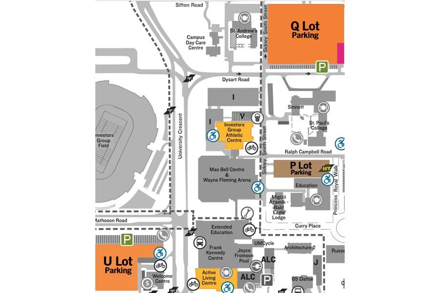 Grad parking map preview