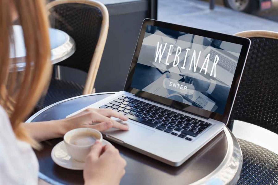 Entering a webinar