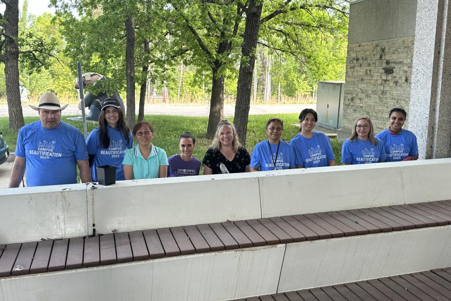 Faculty of Law Staff Planting at Robson Hall on May 29, 2025
