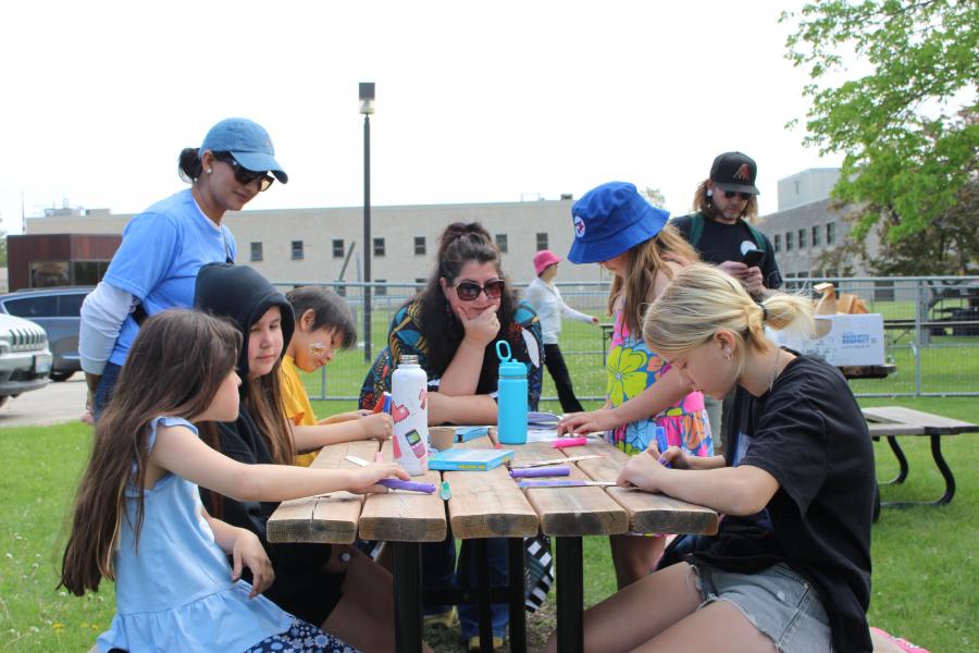 Dalhousie School group at UM Campus Beautification Day 2025 - at the Table